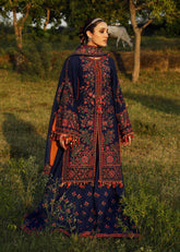 3 Piece - Unstitched Fully Embroided Dhanak Fabric With Embroided Dhanak shawl RS-695