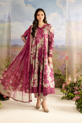 3 Piece - Unstitched Digital Printed Khaddar Fabric IZ-72