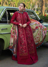 3 Piece - Unstitched Fully Embroidered Dhanak Fabric MB-550