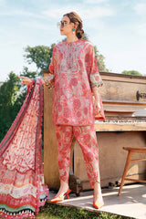 3 Piece - Unstitched Digital Printed Lawn Fabric