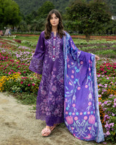 3 Piece - Unstitched Embroidered Lawn Fabric MS-2770