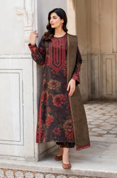 3 Piece - Unstitched Digital Printed Lawn Fabric BK-192