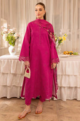 3 Piece - Unstitched Embroidered Lawn Fabric FR-2725