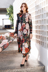 3 Piece - Unstitched Digital Printed Khaddar Fabric BQ-35