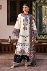 3 Piece - Unstitched Fully Embroidered Lawn Fabric JZ-2800