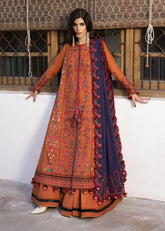 3 Piece - Unstitched Fully Embroidered Dhanak Fabric MB-610