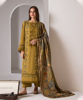 3 Piece - Unstitched Fully Embroided Lawn Fabric SN-59