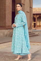 3 Piece - Unstitched Fully Embroided Lawn Fabric BR-08