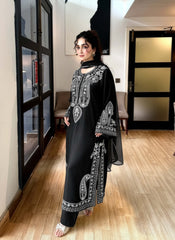 3 Piece - Unstitched Embroidered Lawn Fabric MR-2740 B