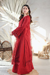 3 Piece Embroidered Lawn Shirt with Embroidered Organza Dupatta MB-2505