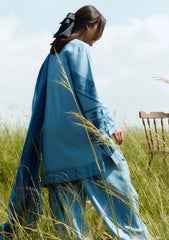 3 Piece Lawn Embroidered Suit With Printed Voil Dupatta ZS-2555