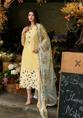3 Piece Embroidered Lawn Suit with Printed Voil lawn Dupatta MS-2570