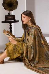 SN-59L 3 Piece Embroidered Lawn Dress with Printed Poly Lawn Dupatta