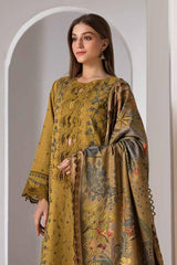 SN-59L 3 Piece Embroidered Lawn Dress with Printed Poly Lawn Dupatta