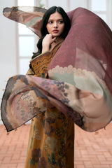 3 Piece Digital Printed Lawn Shirt with Lawn Dupatta BQ 01