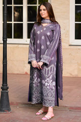 3 Piece - Unstitched Fully Embroidered Lawn Fabric NS-915