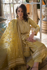 Lawn - 3 Piece Unstitched Embroided Suit ( Embroided Organza Dupatta) SB-62