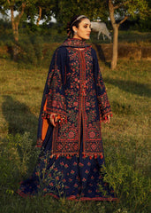 3 Piece - Unstitched Fully Embroided Dhanak Fabric With Embroided Dhanak shawl RS-695