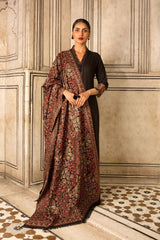 3 Piece - Unstitched Heavy Embroided Dhanak Suit BR-865