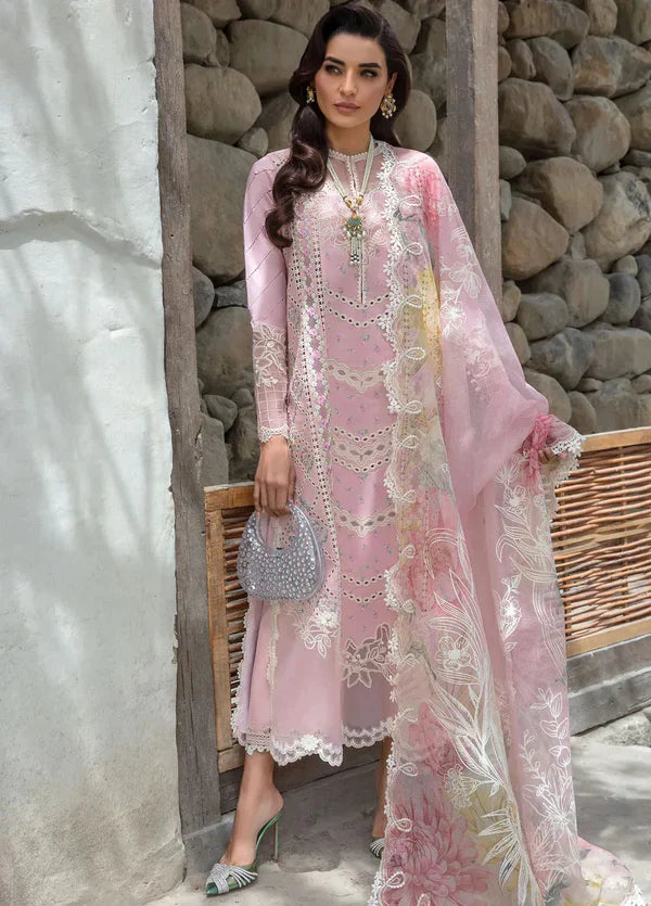3 Pc Embroidered Lawn Shirt with Embroidered Polly Lawn Dupatta CM-2600