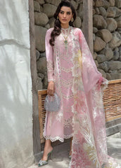 3 Pc Embroidered Lawn Shirt with Embroidered Polly Lawn Dupatta CM-2600