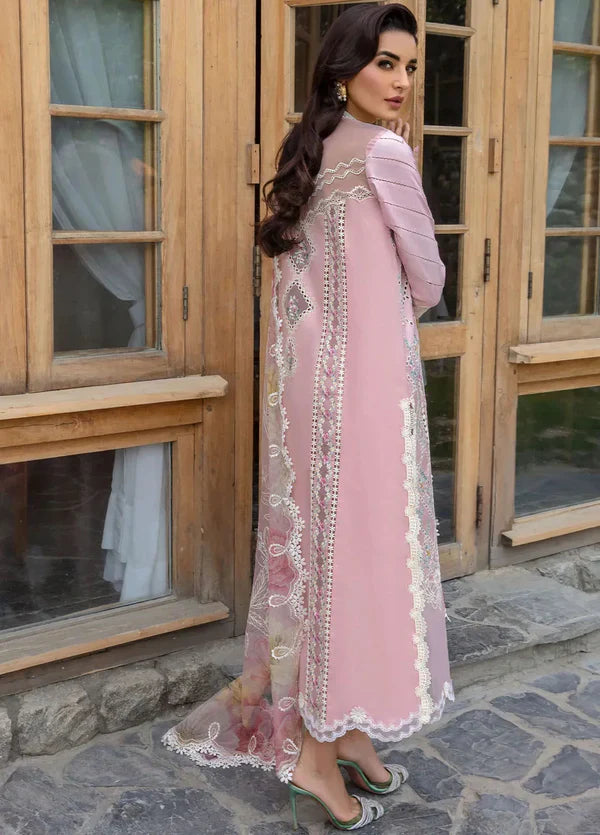 3 Pc Embroidered Lawn Shirt with Embroidered Polly Lawn Dupatta CM-2600