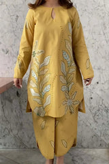 2 Piece Unstitched Heavy Embroidered Lawn Suit MB-2840