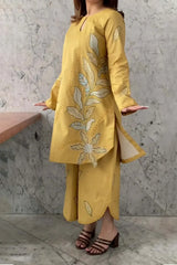 2 Piece Unstitched Heavy Embroidered Lawn Suit MB-2840