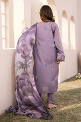 3 Piece Unstitched Embroidered Lawn Suit ( Printed Lawn Dupatta ) BQ-210