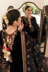 Velvet - 3 Piece Unstitched Fully Embroided Dress BQ-804