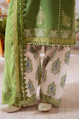 3 Piece - Unstitched Embroidered Lawn Fabric CO-514 A