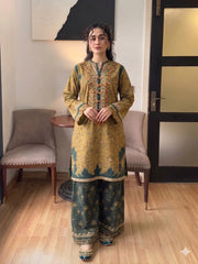2 Piece - Unstitched Digital Printed Lawn Fabric MB-207