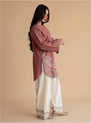 MB 50-Dhanak 2 Piece Unstitched Heavy Embroidered Suit