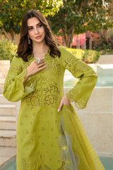3 Piece - Unstitched Chicken Kari Embroidered Suit RR-2780