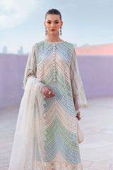 3 Piece - Lawn - Unstitched Chicken Kari Embroidered Suit MB-2805 B