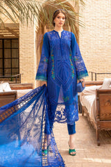 3 Piece - Unstitched Fully Embroidered Lawn Fabric MB-2590