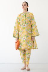 2 Piece - Unstitched Digital Printed Lawn Fabric