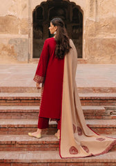 3 Piece- Unstitched Fully Embroided Dhanak Fabric ZK-970