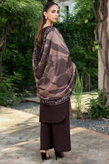 3 Piece - Unstitched Fully Embroidered Dhanak Fabric BQ-140