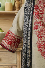 3 Piece - Unstitched Fully Embroided Dhanak Fabric ZS-57