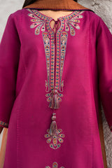 3 Piece - Unstitched Embroidered Lawn Fabric With Embroidered Chiffon Dupatta JZ-2830