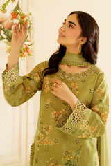UNSTITCHED - 3 Piece Digital Printed Lawn Fabric IZ-231
