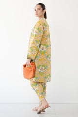 2 Piece - Unstitched Digital Printed Lawn Fabric