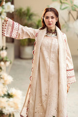 3 Piece - Unstitched Chicken Kari Embroidered Lawn Fabric QL-2660