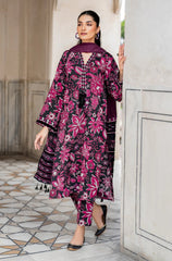 3 Piece - Unstitched Digital Printed Khaddar Fabric BK-187