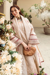 3 Piece - Unstitched Chicken Kari Embroidered Lawn Fabric QL-2660