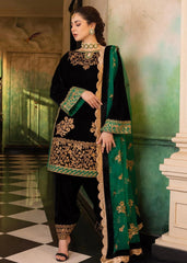 Luxury Embroided Velvet 3 Pc Dress JZ-953