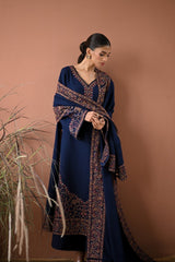 BT 2880A-3 Piece Unstitched Heavy Embroidered Dhanak Suit ( Embroidered Dhanak Dupatta )