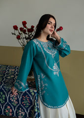 MB 53-Dhanak 2 Piece Unstitched Heavy Embroidered Suit