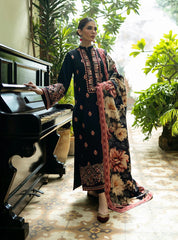 3 Piece - Unstitched Fully Embroidered Dhanak Fabric